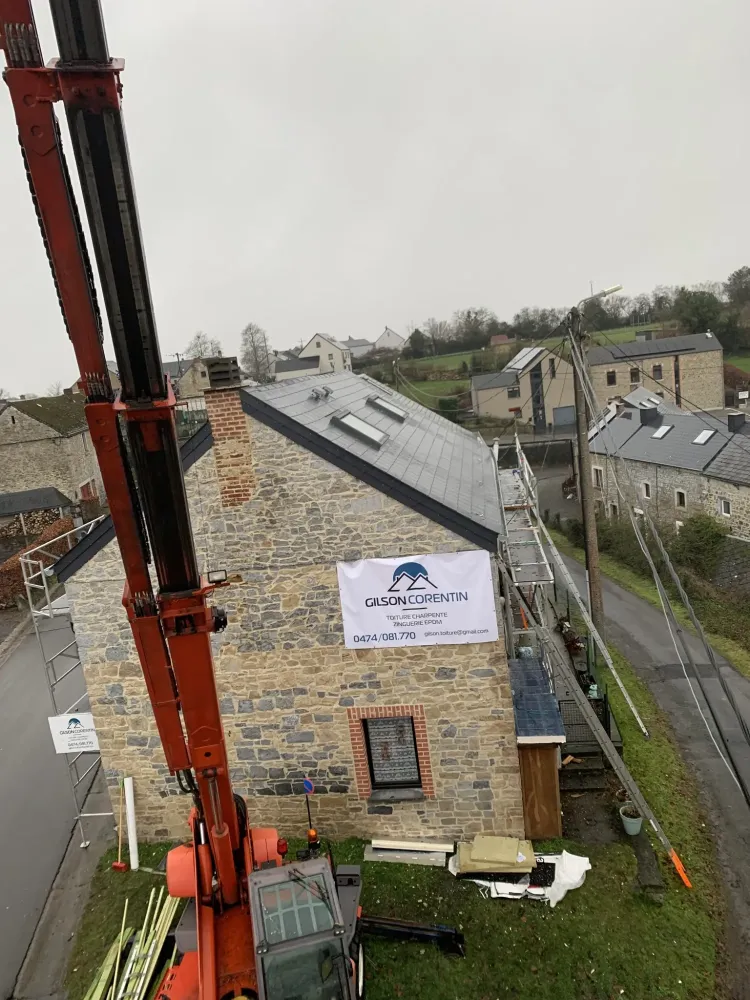 chantier toiture