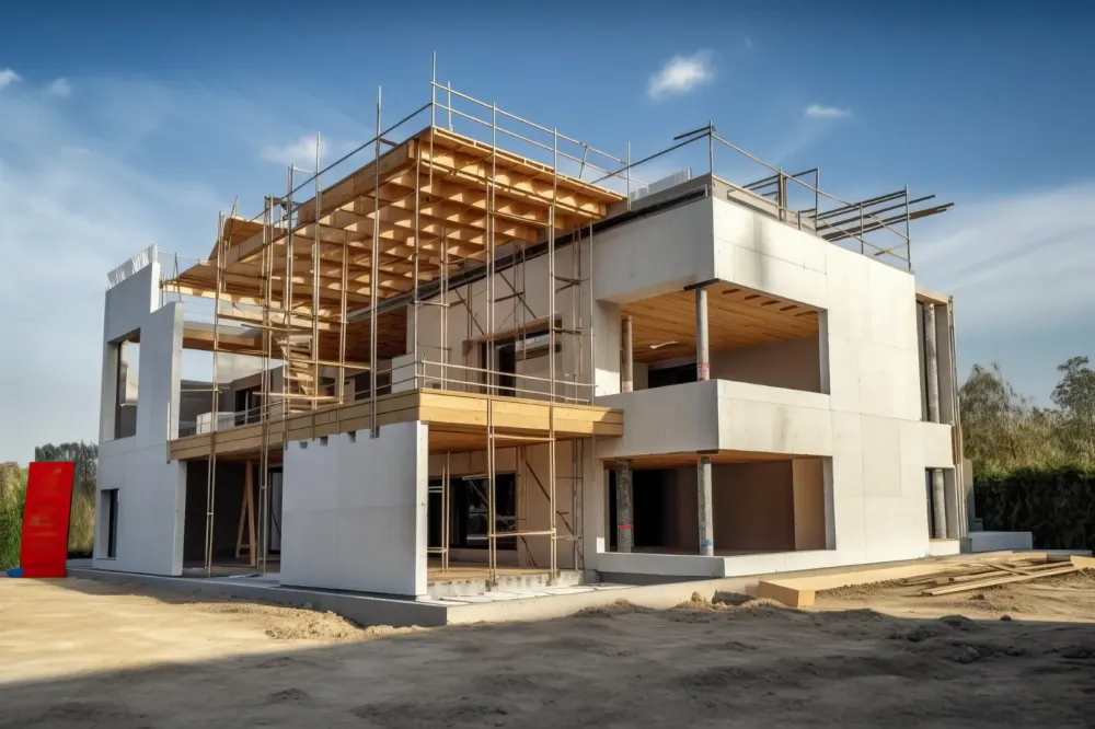 Construction annexe à Assesse